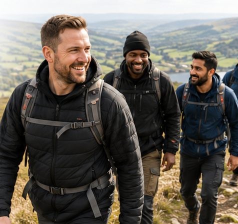 Dads Love CIC group hiking trip in the hills