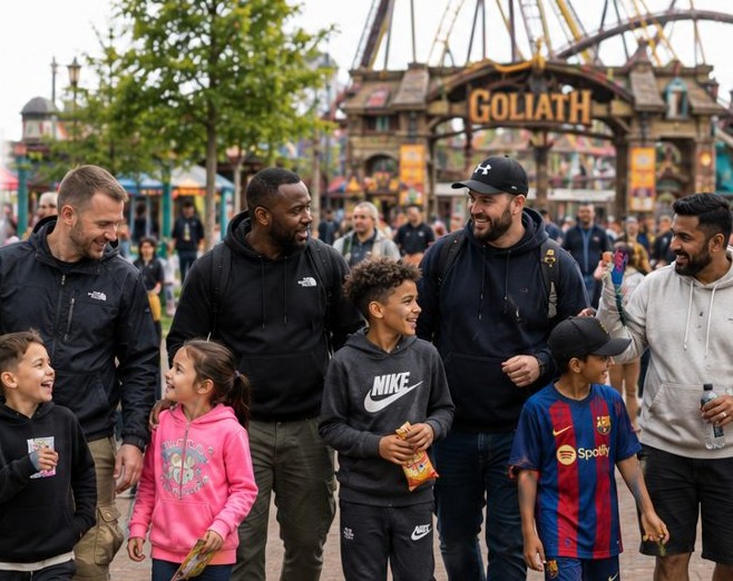 Dads Love CIC group theme park day out