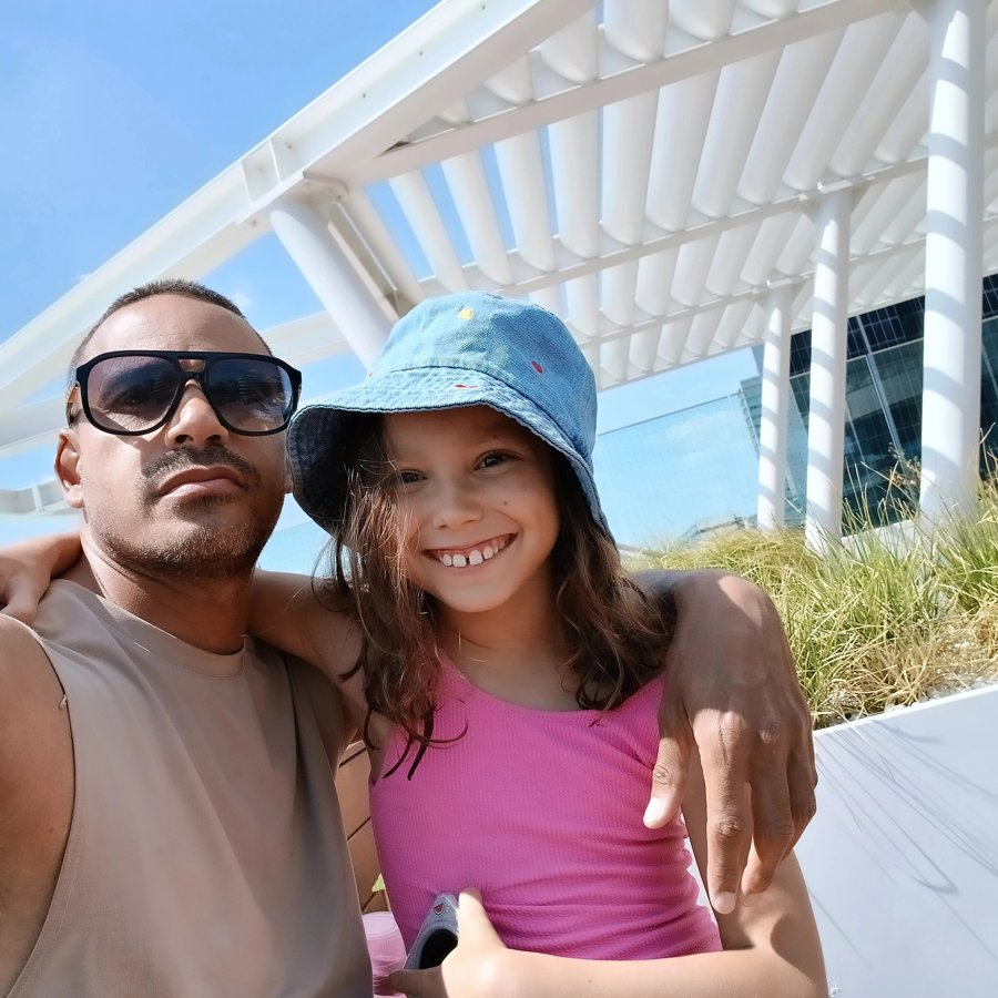 Richard McMullen with his daughter, Natalia